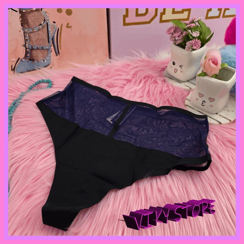 ❤️ NWT Victoria’s Secret Very Sexy High Waist Blue Black Small ❤️